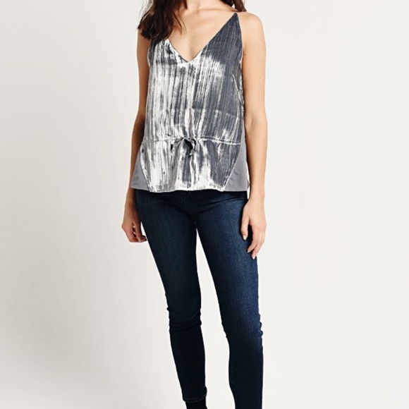 J Brand Lucy Velvet Peplum Cami Top NEW - Picture 9 of 9